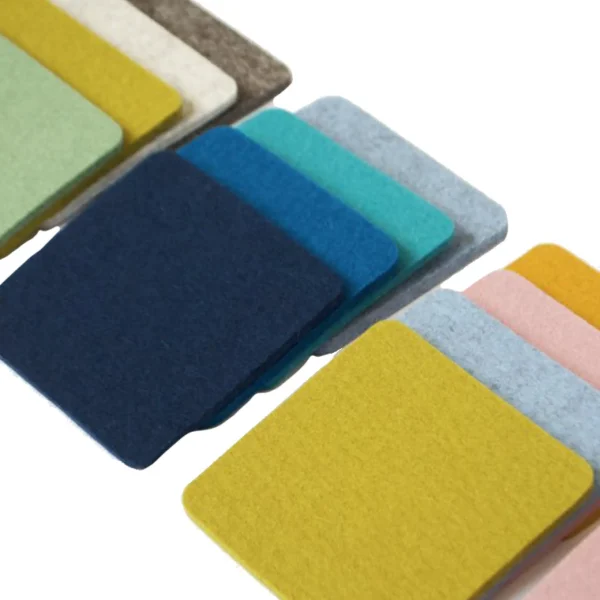 Best parkhaus Felt coaster 11x11cm, coralle
