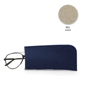 Clearance parkhaus Felt eye glass case, 18x9cm, sand