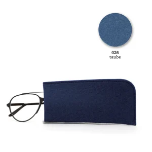 Outlet parkhaus Felt eye glass case, 18x9cm, taube blue