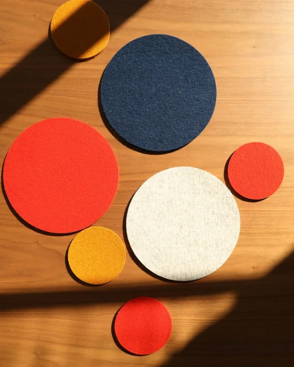 Shop parkhaus Felt placemat round, 27cm, black