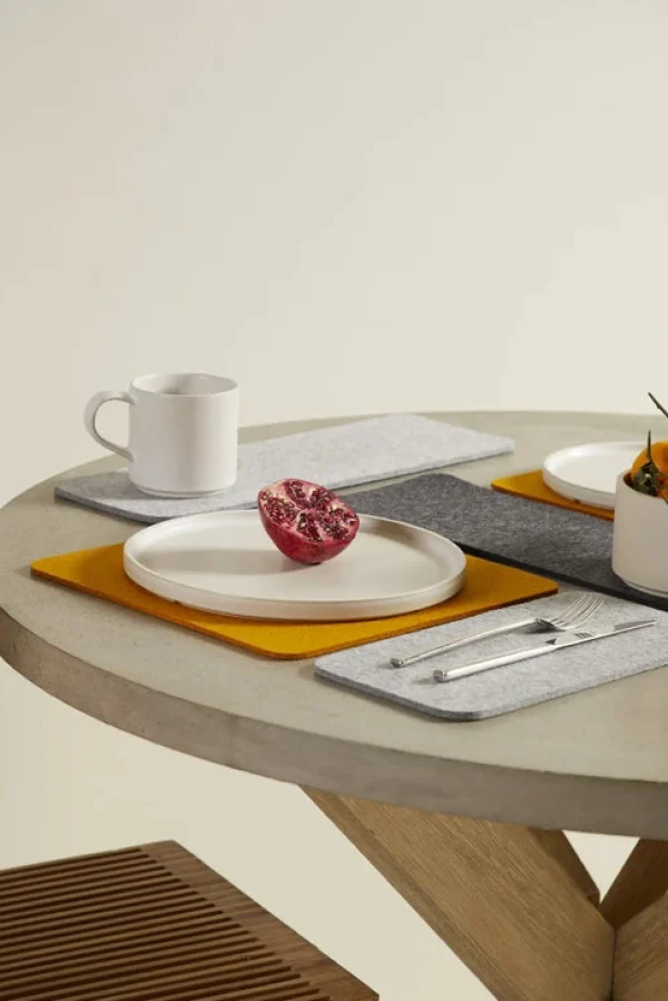 New parkhaus Felt Placemat 34x34cm, Petrol