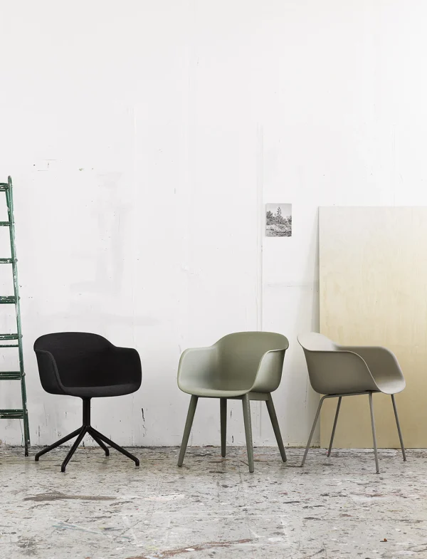 Sale Muuto Fiber Arm Chair, Tube Base, Grey/Grey