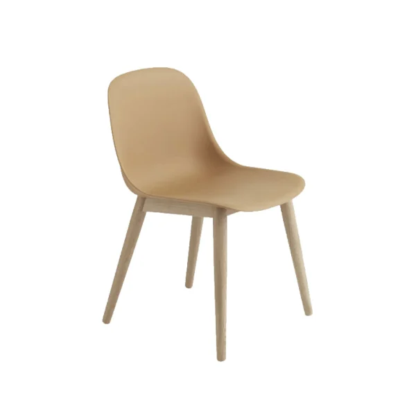 Store Muuto Fiber Side Chair, Ochre Seat/Oak base