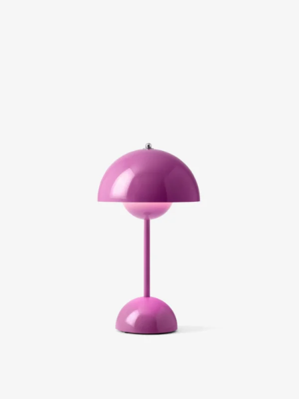 Sale &Tradition Flowerpot VP9 Portable Table Lamp - Tangy Pink
