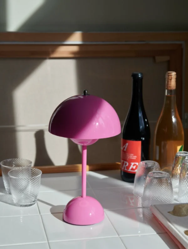 Sale &Tradition Flowerpot VP9 Portable Table Lamp - Tangy Pink