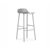 New Normann-Copenhagen Form Stool 65 cm Grey/Grey metal base