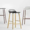 New Normann-Copenhagen Form Stool 65 cm Grey/Grey metal base