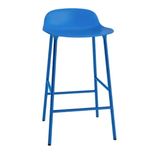 Outlet Normann-Copenhagen Form Stool 65 cm Steel, Bright Blue/Bright Blue Base