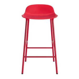 Sale Normann-Copenhagen Form Stool 65 cm Steel, Bright Red/Bright Red Base