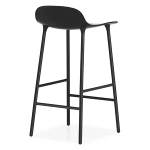 Clearance Normann-Copenhagen Form Stool 65cm Black/Black steel base