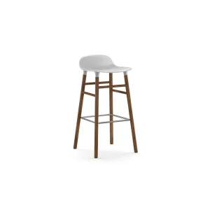 New Normann-Copenhagen Form Stool 75cm White/Walnut