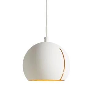 Hot woud Gap Pendant, Round, White