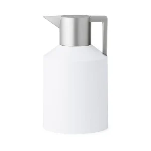 Outlet Normann-Copenhagen Geo Vacuum Thermos 1.5L, White/Silver