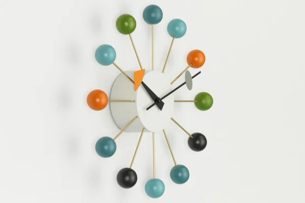 Discount Vitra George Nelson Ball Clock, Multicolor