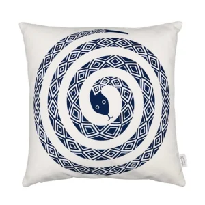 Best Sale Vitra Graphic Print Pillows Snake, Ultramarine