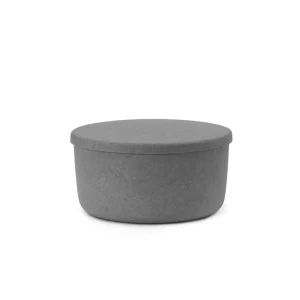 Shop Normann-Copenhagen Hide Storage Pouf Large, Grey