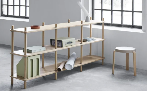 Discount Normann-Copenhagen Jam Bookcase 8 poles, Oak/Grey