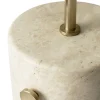 Outlet Audo JWDA Floor Lamp, Travertine/Brushed Brass