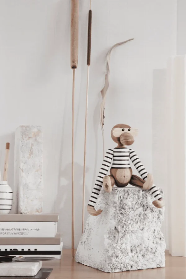 Cheap Kay Bojesen Monkey, Small White Black x Mads Norgaard