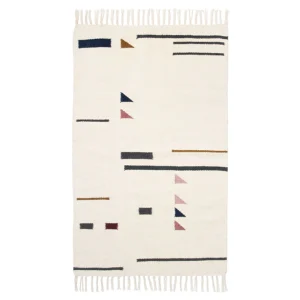 Shop Ferm Living Kelim Rug Medium, Colour Triangles