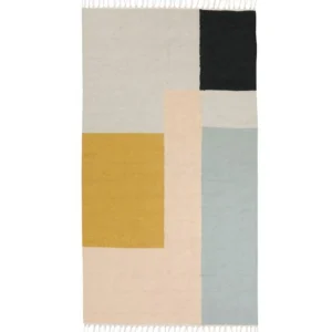 Store Ferm Living Kelim Rug, Squares, Small 80 x 140 cm