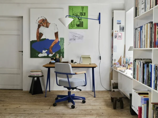 Clearance Vitra Lampe de Bureau, Bleu Marcoule