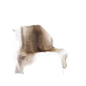 Cheap Black Sheep White Light Large Finnish Reindeer Hide