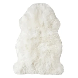 Hot Black Sheep White Light Large White Icelandic Sheepskin