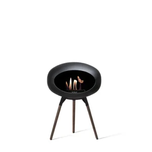 Sale le feu Ground Low, Black Bowl, Oak Smoked Legs/Black Base 45 cm
