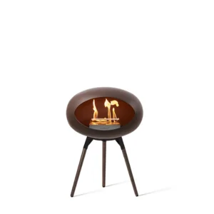 Cheap le feu Ground Low, Mocca Bowl, Smoked Oak Legs/Black Base 45 cm
