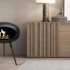Cheap le feu Ground Low, Mocca Bowl, Smoked Oak Legs/Black Base 45 cm