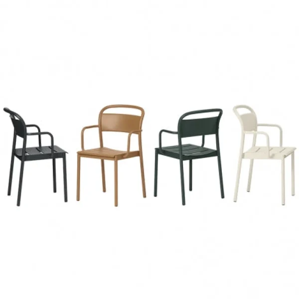 Flash Sale Muuto Linear Steel Arm Chairs, Black