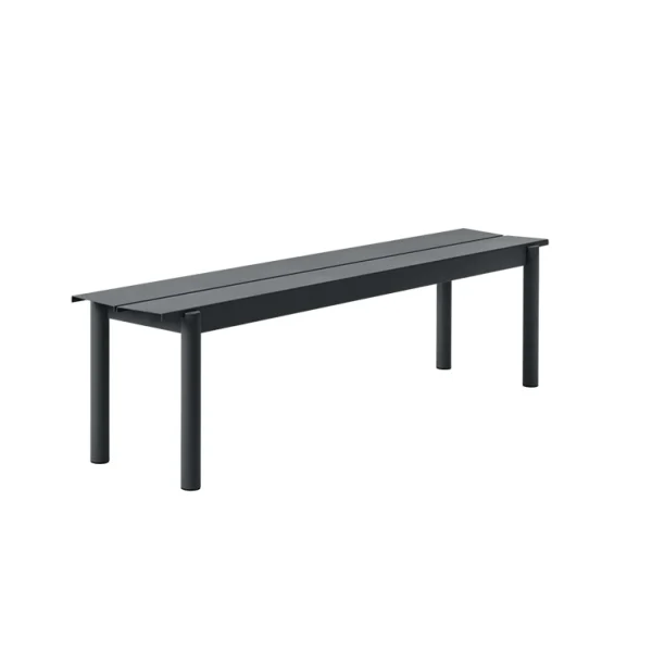 Clearance Muuto Linear Steel Bench, Black 170cm