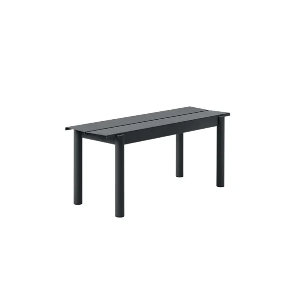 Store Muuto Linear Steel Bench, Black 110cm