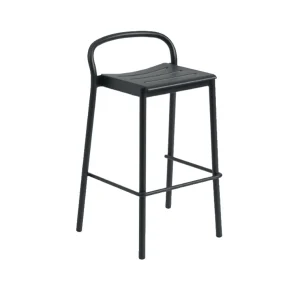 Discount Muuto Linear Steel Stool, 65cm,Black