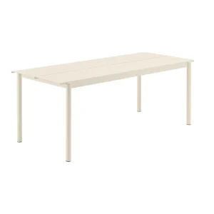 Sale Muuto Linear Steel Table, Off White 200cm