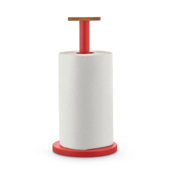 Store Alessi Mattina Kitchen Roll Holder, Red