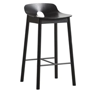 New woud Mono Counter Stool, Black, 65cm