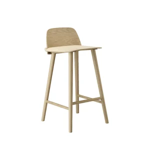 New Muuto Nerd Stool, Natural Oak 65 cm