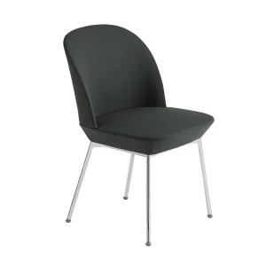 Discount Muuto Oslo Side Chair, Twill Weave 530, black lets