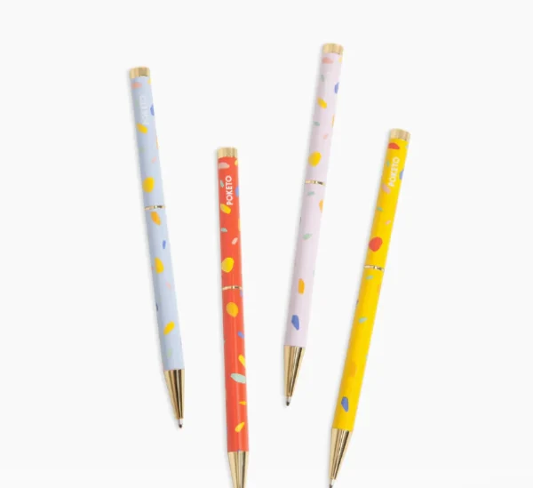 Best Poketo Pattern Twist Pen, set/4