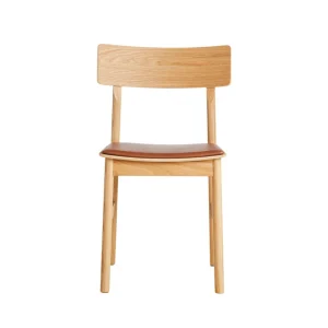 Best Sale woud Pause Dining Chair 2.0, Oiled Oak With Cognac Leather Seat, Camo Leather Sierra 1003 Cognac