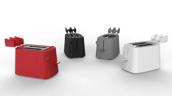 Clearance Alessi Plisse Toaster, Grey