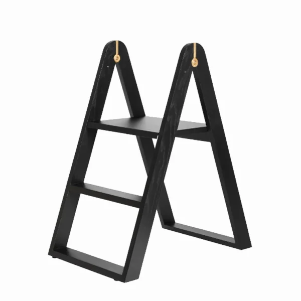 Fashion Gejst Reech Step Ladder, Black/Brass