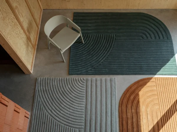 Discount Muuto Relevo Rug, Off White, 6'5 x 9'8
