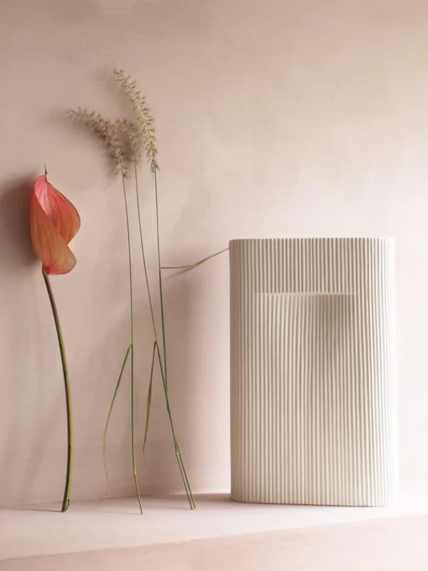 Best Muuto Ridge Vase Off-White, 14