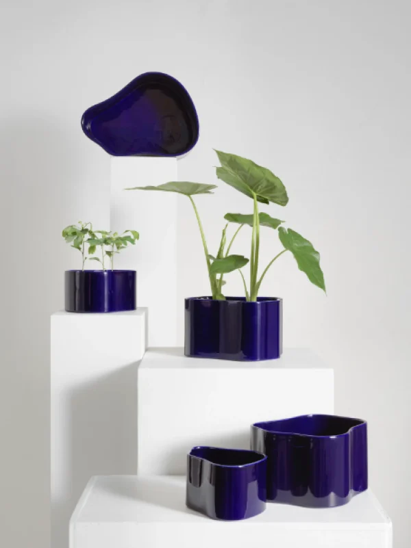 Outlet Artek Riihitie Plant Pot, Shape A, Small Blue