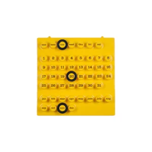 Clearance Ring a Date Calendar, Yellow