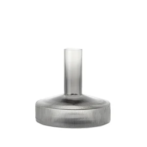 New Ferm Living Ripple Wine Carafe Smoked Grey