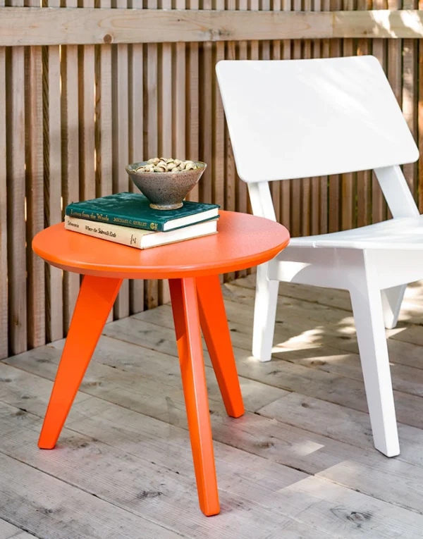 New Loll Designs Satellite End Table, Round 18”, Black
